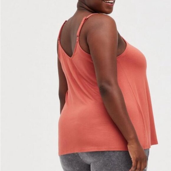 Women’s torrid 2 Orange Pink Swing Super Soft Cami 18 20 2XL 2X XXL - Picture 12 of 13
